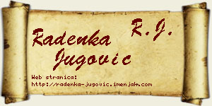 Radenka Jugović vizit kartica